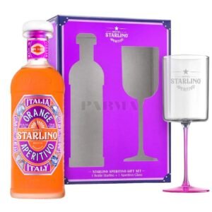 Hotel Starlino Arancione Aperitivo Spritz Gift Set with Aperitivo Glass 75 cl