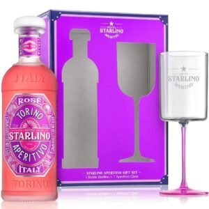Hotel Starlino Rosé Aperitivo Spritz Gift Set with Aperitivo Glass 75 cl