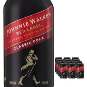 Johnnie Walker Red Label And Cola Premixed Cocktail Can 12 x 330 ml