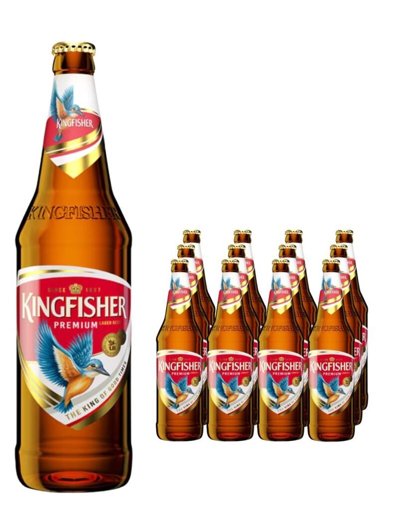 Kingfisher Premium Lager Beer Bottle 12 x 650 ml