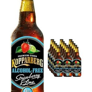 Kopparberg Alcohol Free Strawberry & Lime Premium Cider 8 x 500 ml