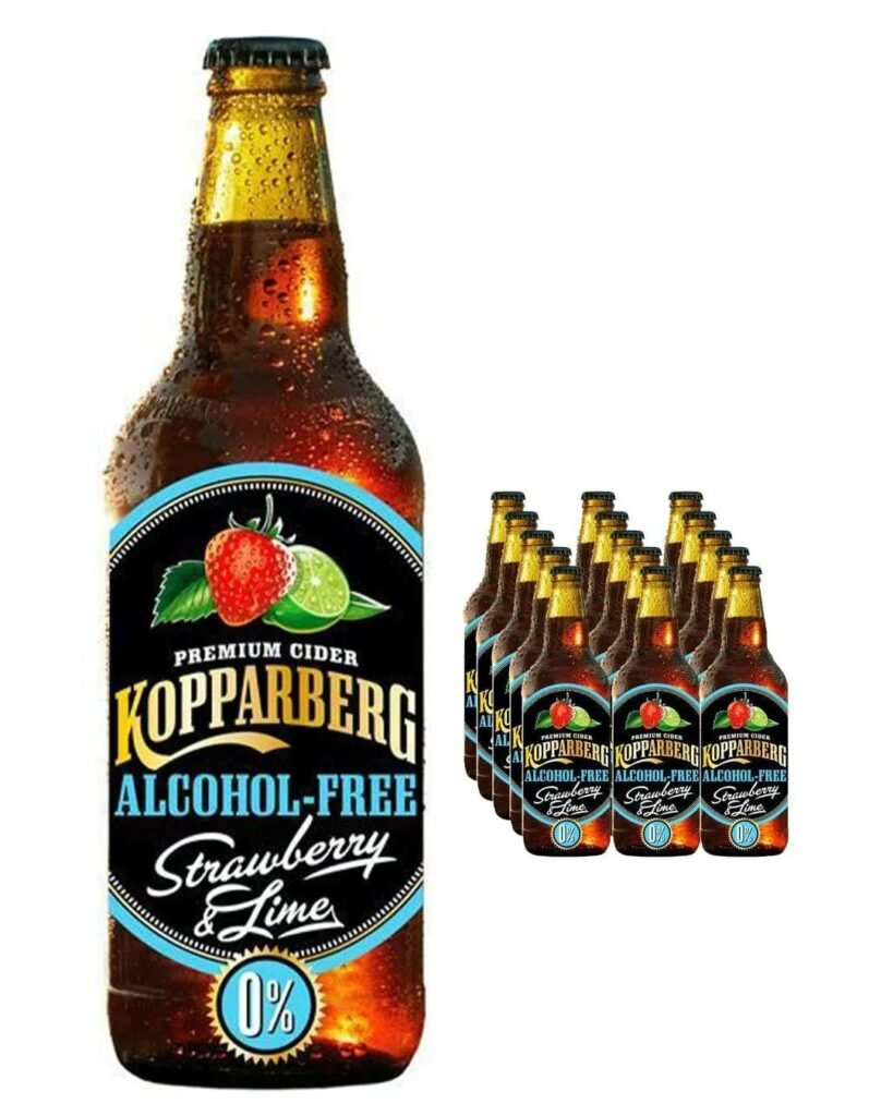 Kopparberg Alcohol Free Strawberry & Lime Premium Cider 8 x 500 ml