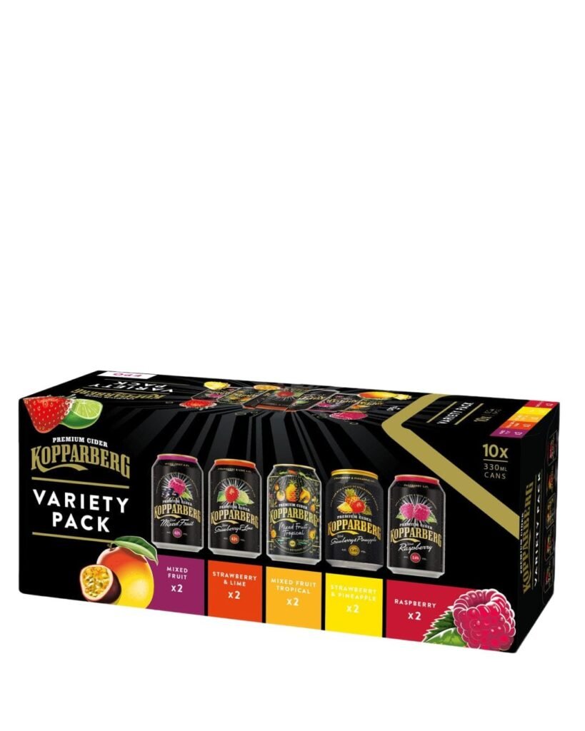 Kopparberg Fruit Cider Variety Mixed Case Can 10 x 330 ml