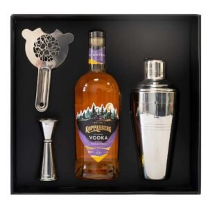 Kopparberg Passion Fruit Vodka 70 cl & 3 Piece Cocktail Gift Box