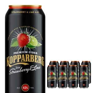 Kopparberg Strawberry & Lime Premium Cider Can 8 x 500 ml
