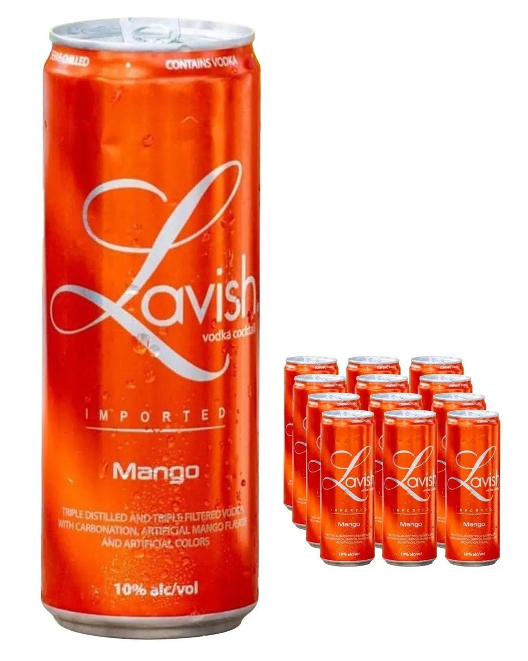 Lavish Mango Vodka Cocktail Can 12 x 330 ml