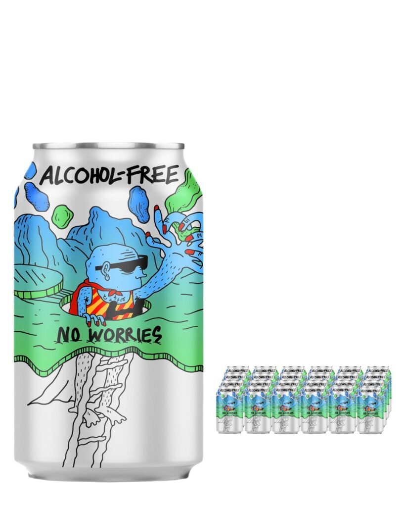Lervig No Worries Low Alcohol Beer Can 24 x 330 ml