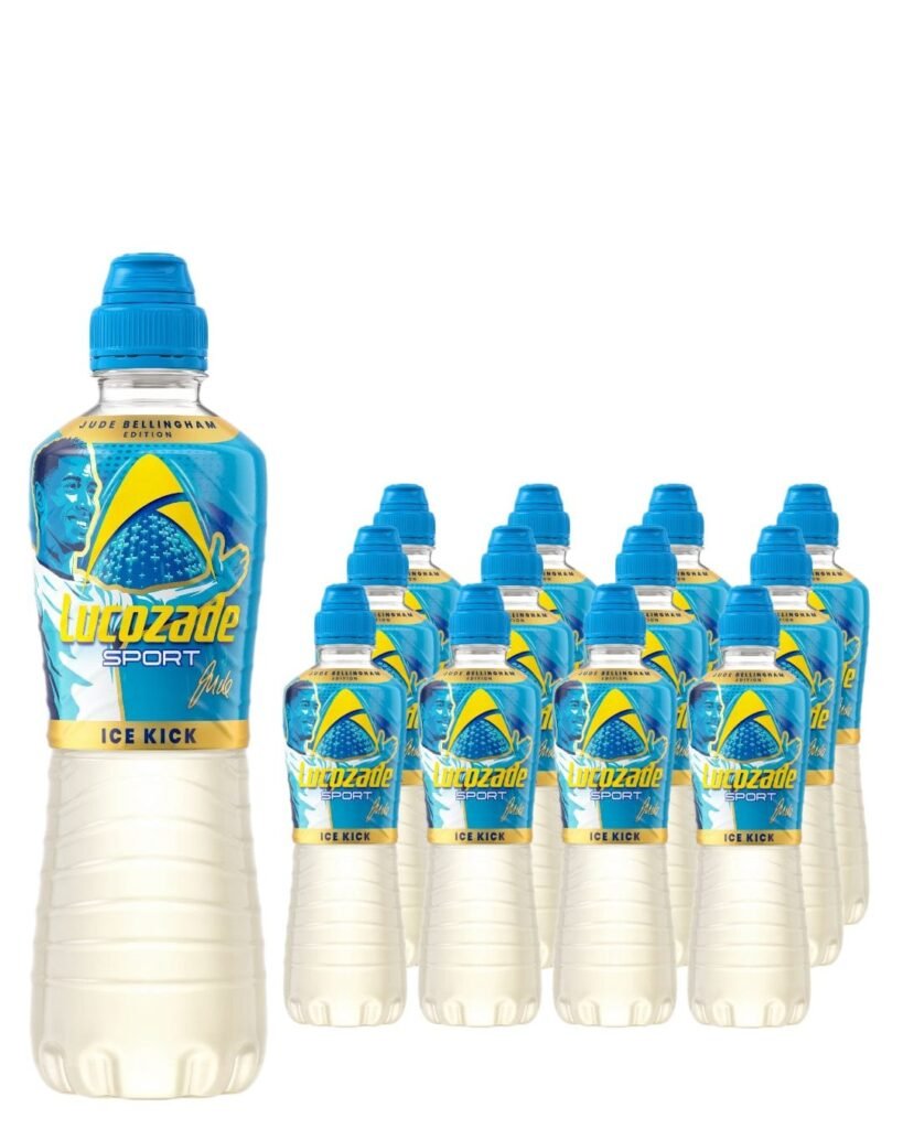 Lucozade Sport Ice Kick Jude Bellingham Energy Drink 12 x 500 ml