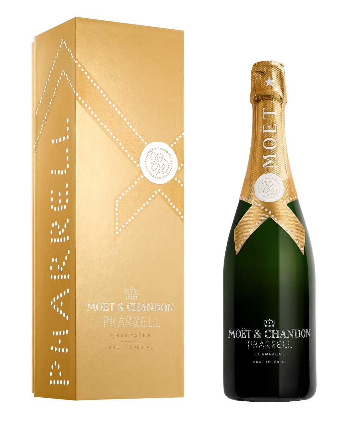 Moët & Chandon Imperial Pharrell Williams Gold Limited Edition Champagne Gift Box 75 cl
