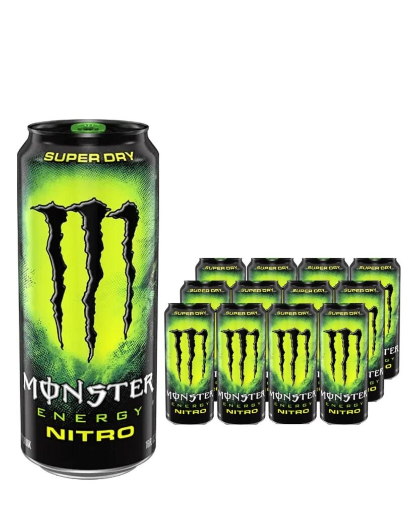 Monster Nitro Super Dry Energy Drink Can 12 x 500 ml