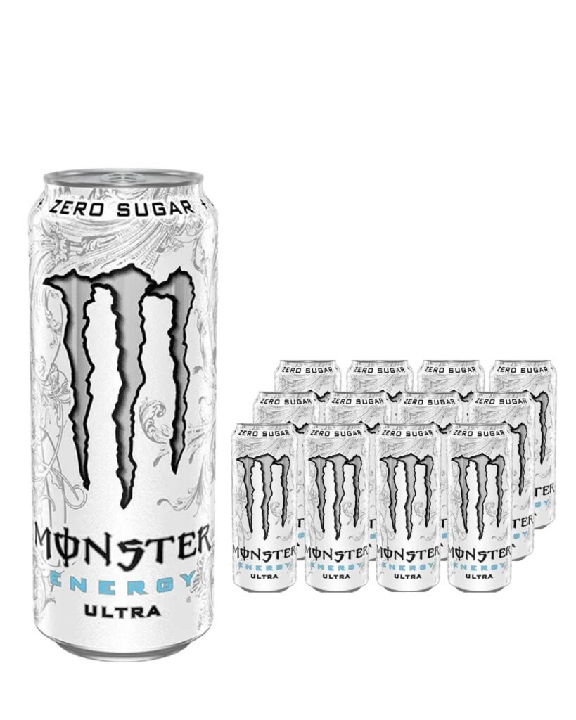 Monster Ultra White Energy Drink Can 12 x 500 ml