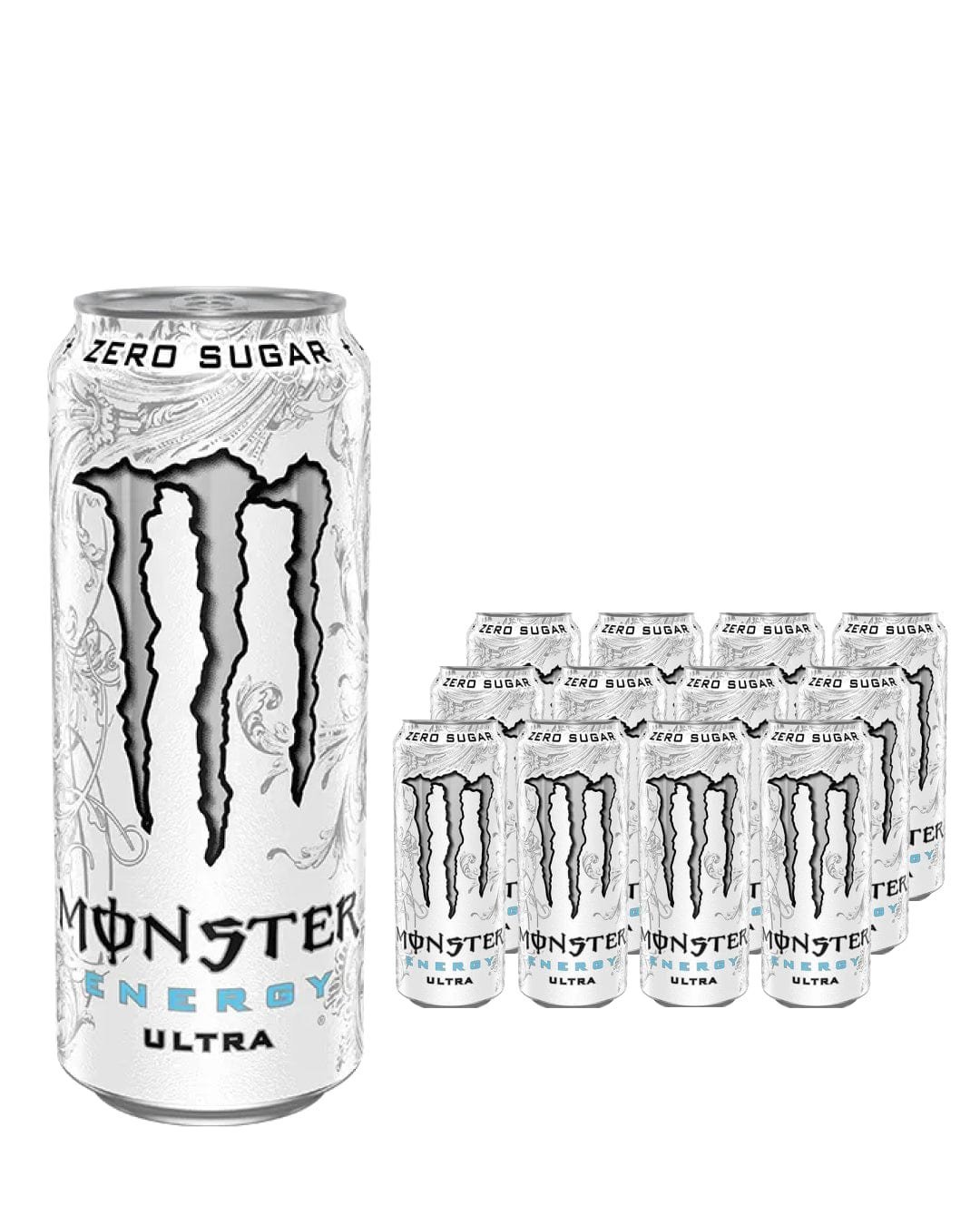 Monster Ultra White Energy Drink Can 12 x 500 ml