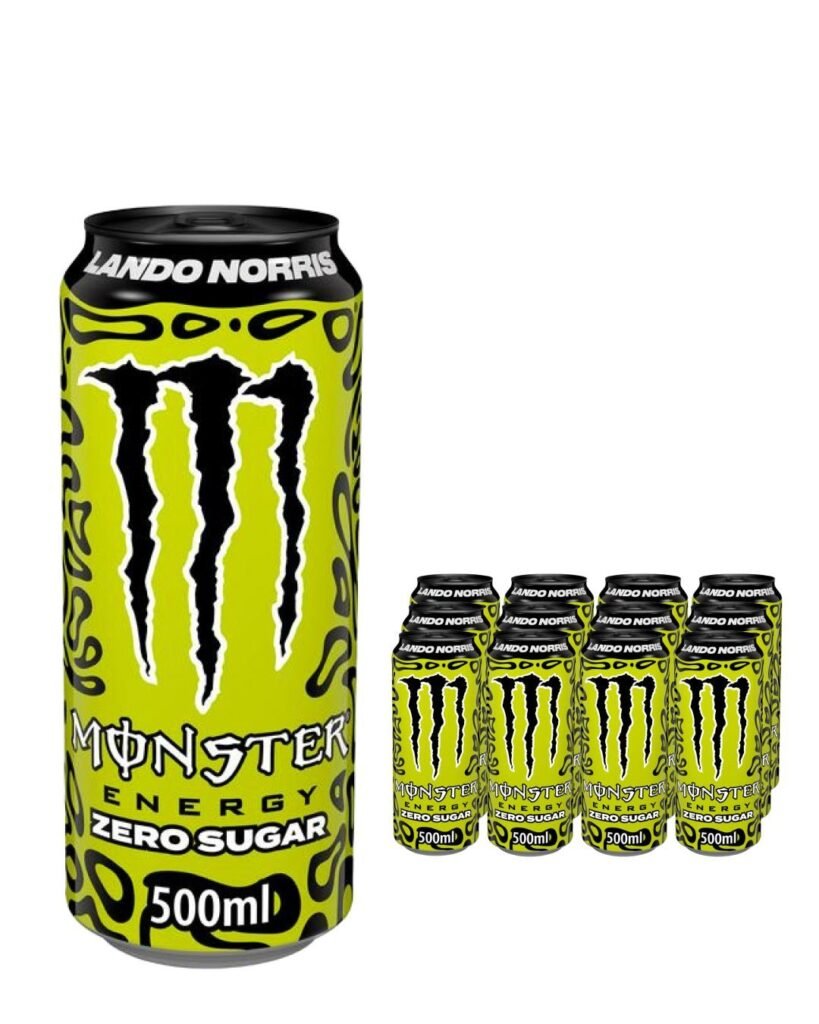 Monster Zero Sugar Lando Norris Energy Drink Can 12 x 500 ml