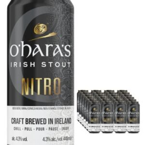O'Hara's Irish Nitro Stout Beer 24 x 440 ml
