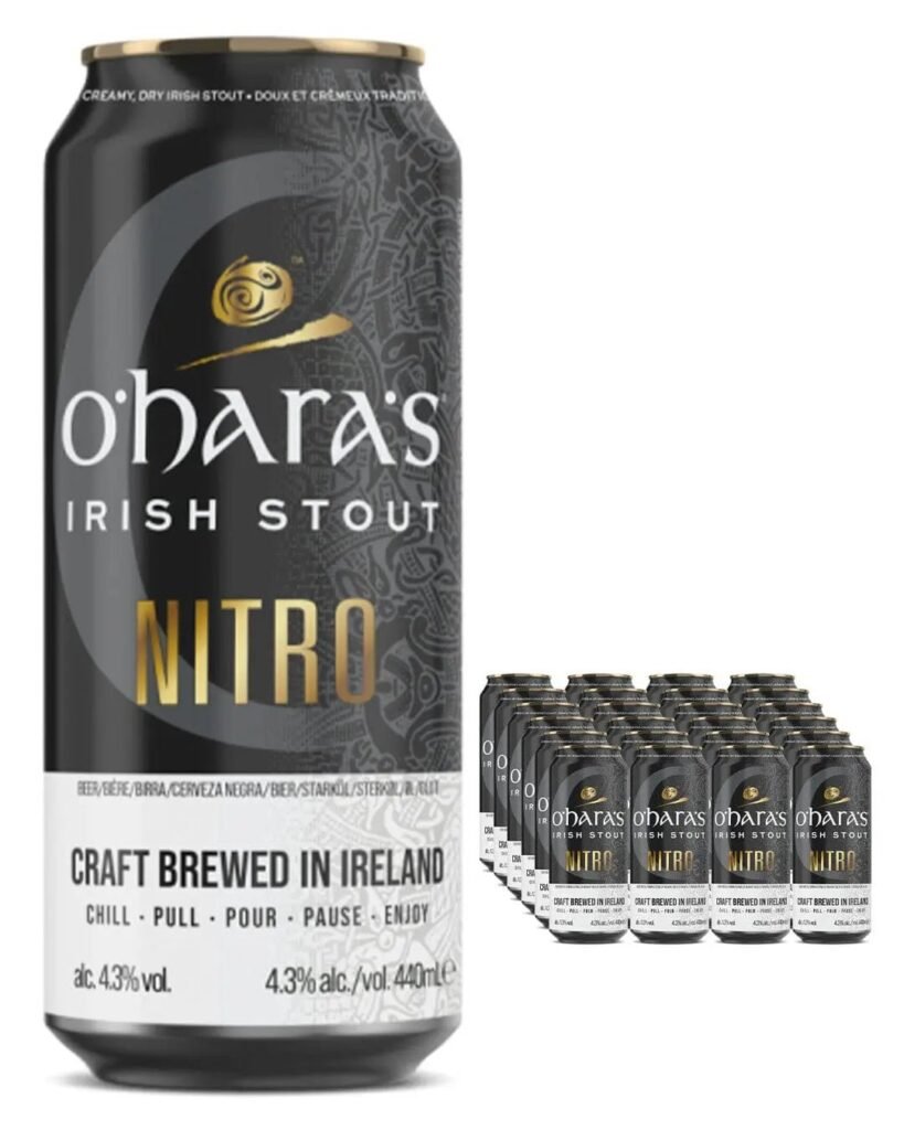 O'Hara's Irish Nitro Stout Beer 24 x 440 ml