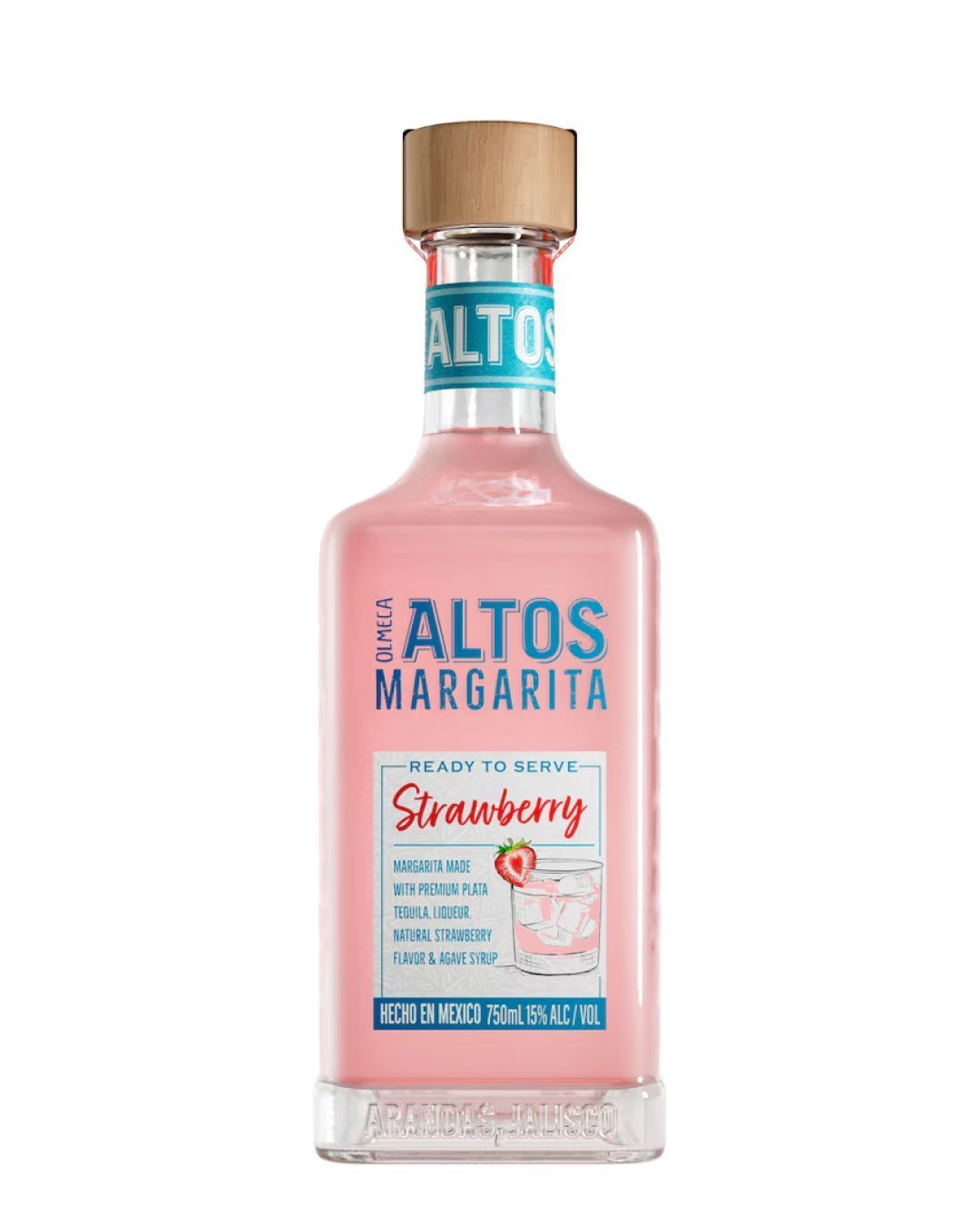 Olmeca Altos Margarita Strawberry Premixed Drink 75 cl