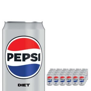 Pepsi Diet Cola Can Soft Drink 24 x 330 ml