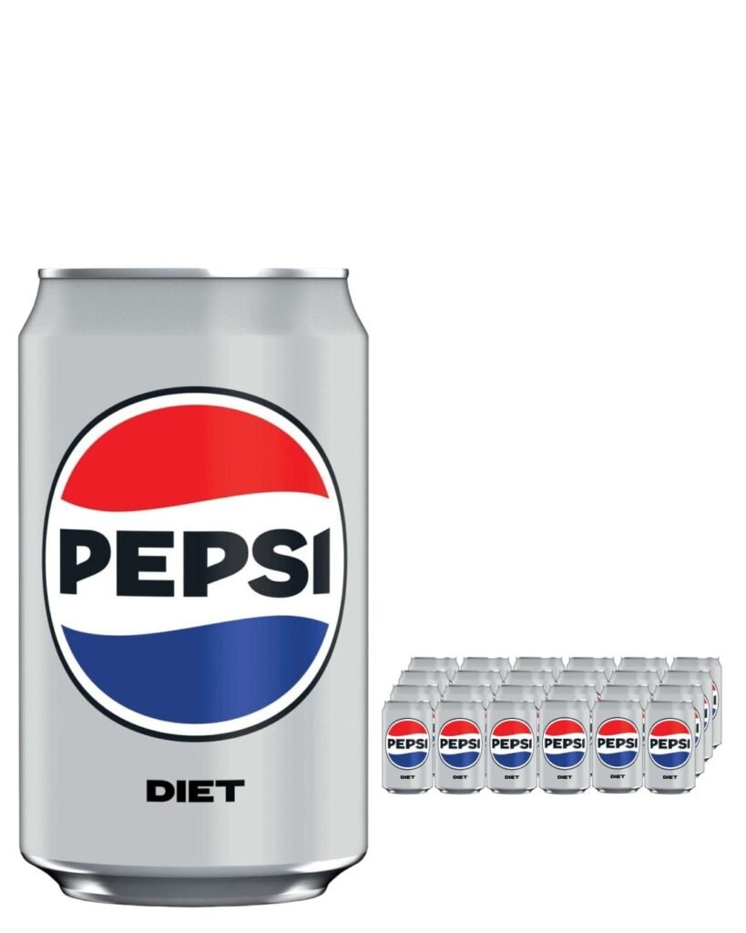 Pepsi Diet Cola Can Soft Drink 24 x 330 ml