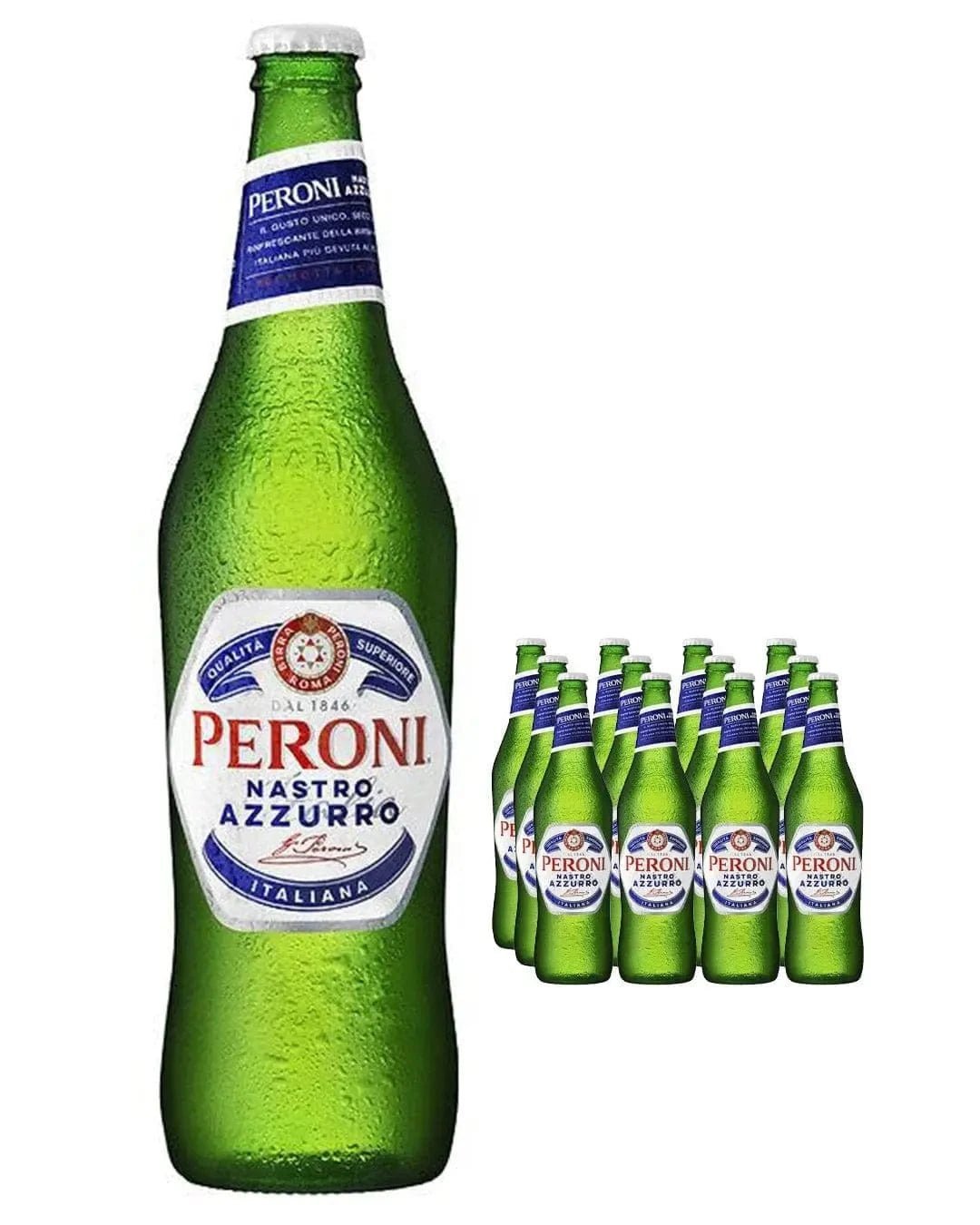 Peroni Nastro Azzurro Beer Bottle 12 x 620 ml