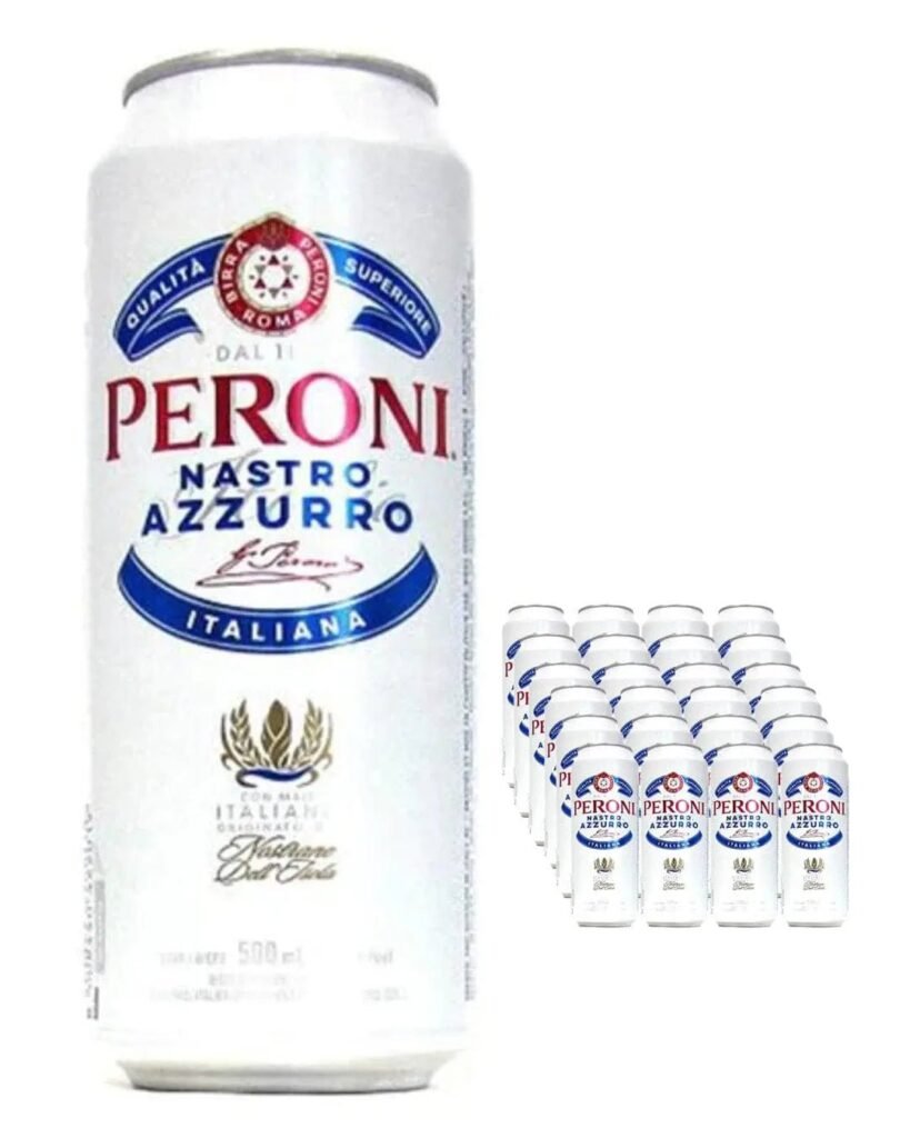 Peroni Nastro Azzurro Premium Lager Cans 24 x 440 ml