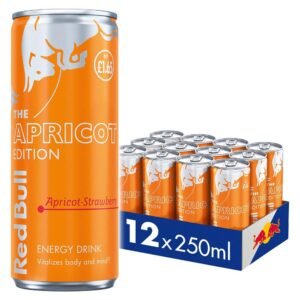 Red Bull The Apricot Edition - Apricot and Strawberry Energy Drink Price Marked 12 x 250 ml