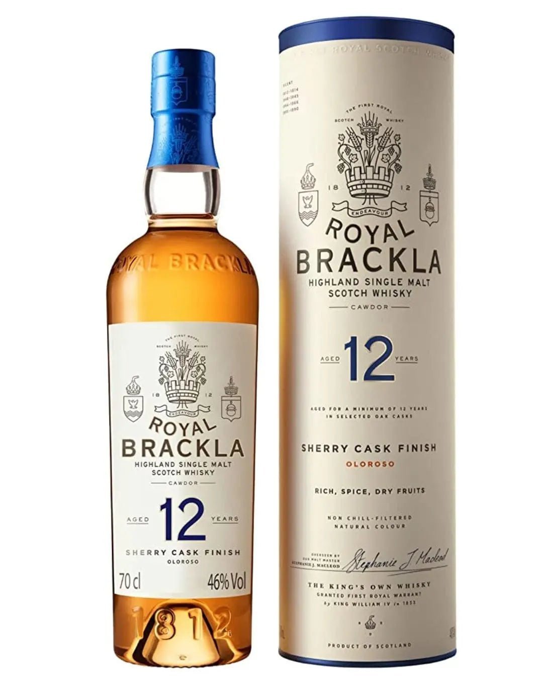 Royal Brackla 12 Year Old Highland Single Malt Scotch Whisky 70 cl