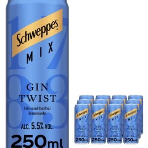Schweppes Mix Gin Twist Premixed Drink 12 x 250 ml