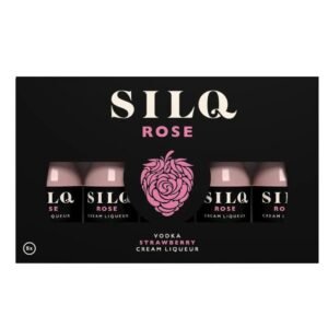 Silq Rose Vodka Strawberry Cream Liqueur Miniature Pack 5 x 20 ml