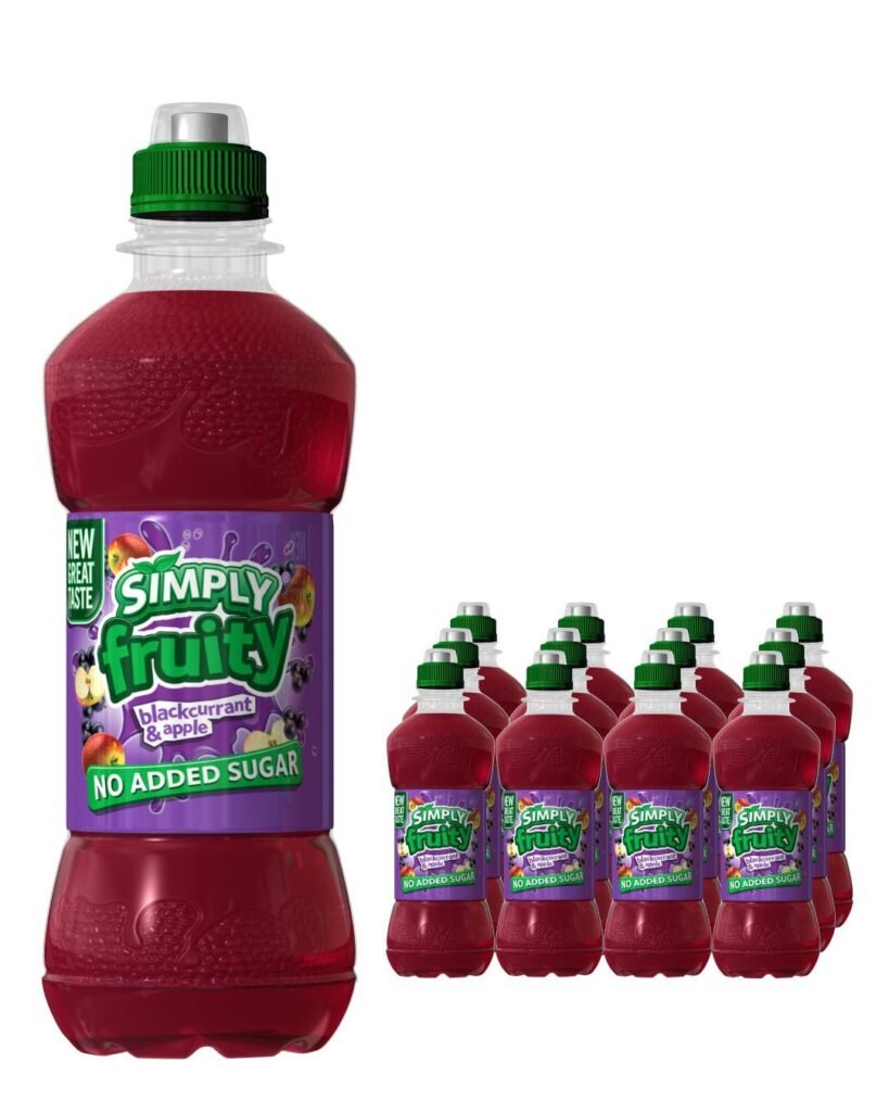 Simply Fruity Blackcurrant & Apple Juice 12 x 330 ml
