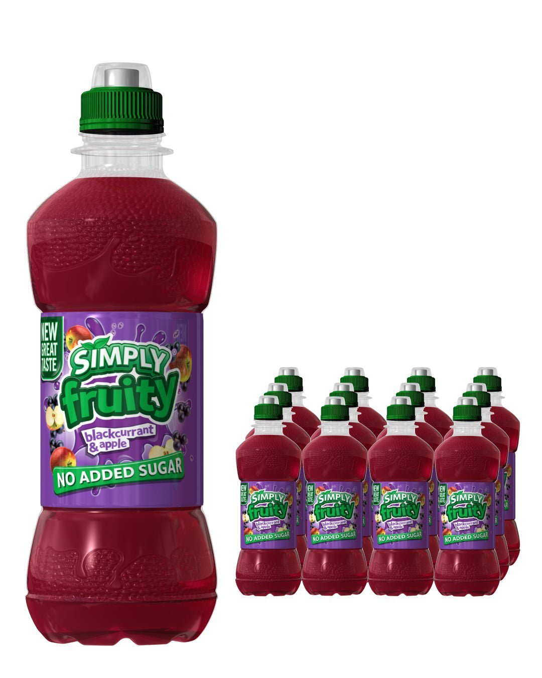 Simply Fruity Blackcurrant & Apple Juice 12 x 330 ml
