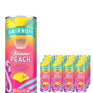 Smirnoff Miami Peach Premixed Can 12 x 250 ml