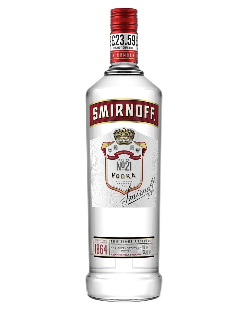 Smirnoff Red Label Vodka Price Marked 1 L