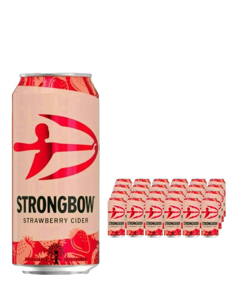 Strongbow Strawberry Cider Cans 24 x 440 ml