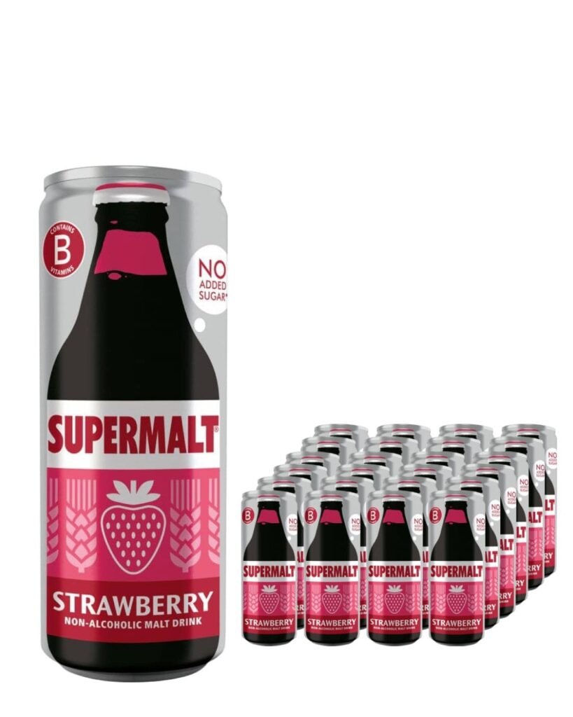 Supermalt Strawberry Can 24 x 330 ml