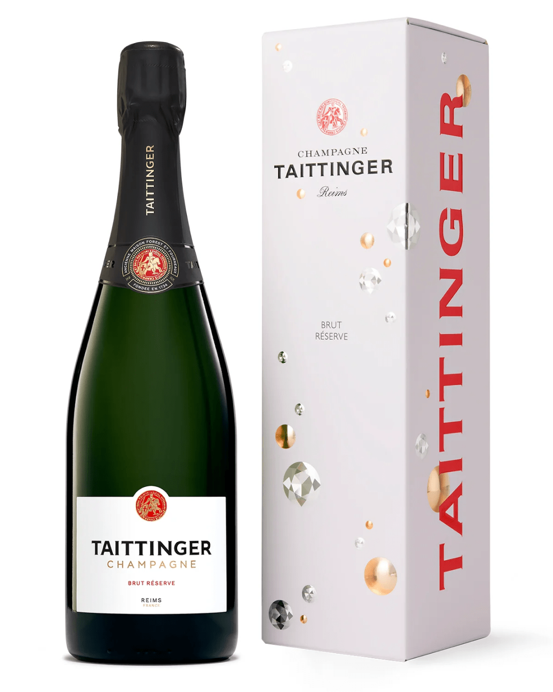 Taittinger Brut Reserve NV Champagne in Gift Box 75 cl