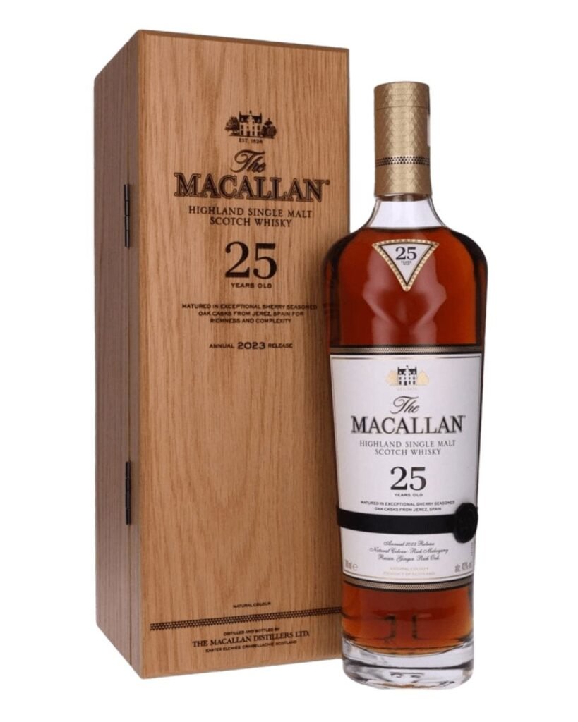 The Macallan 25 Year Old Sherry Oak 2023 Release Malt Whisky 70 cl
