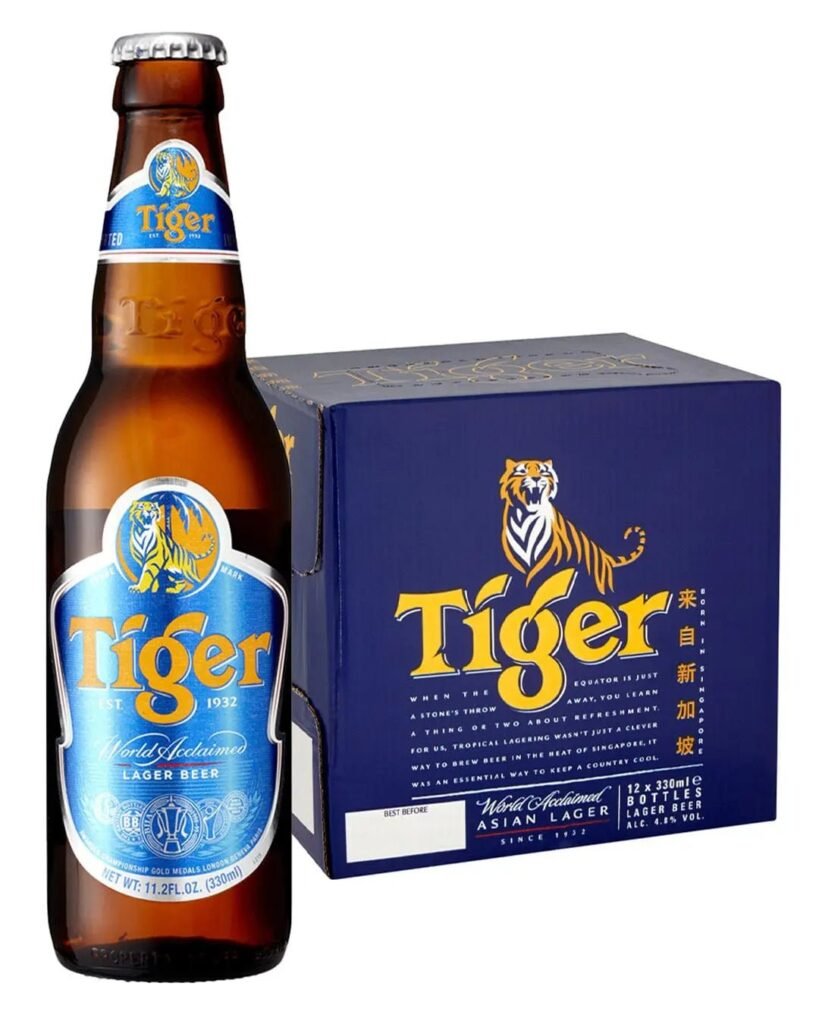 Tiger Premium Lager Beer 12 x 330 ml