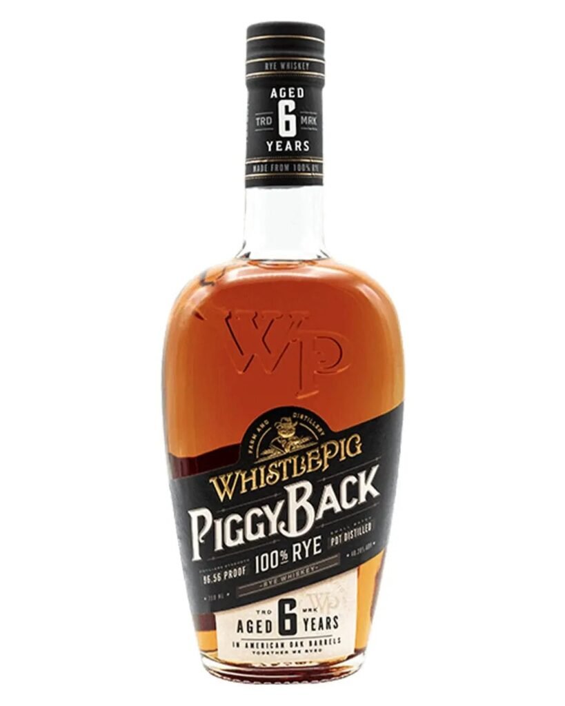 WhistlePig PiggyBack 100% Rye 6 Year Old Whiskey 70 cl
